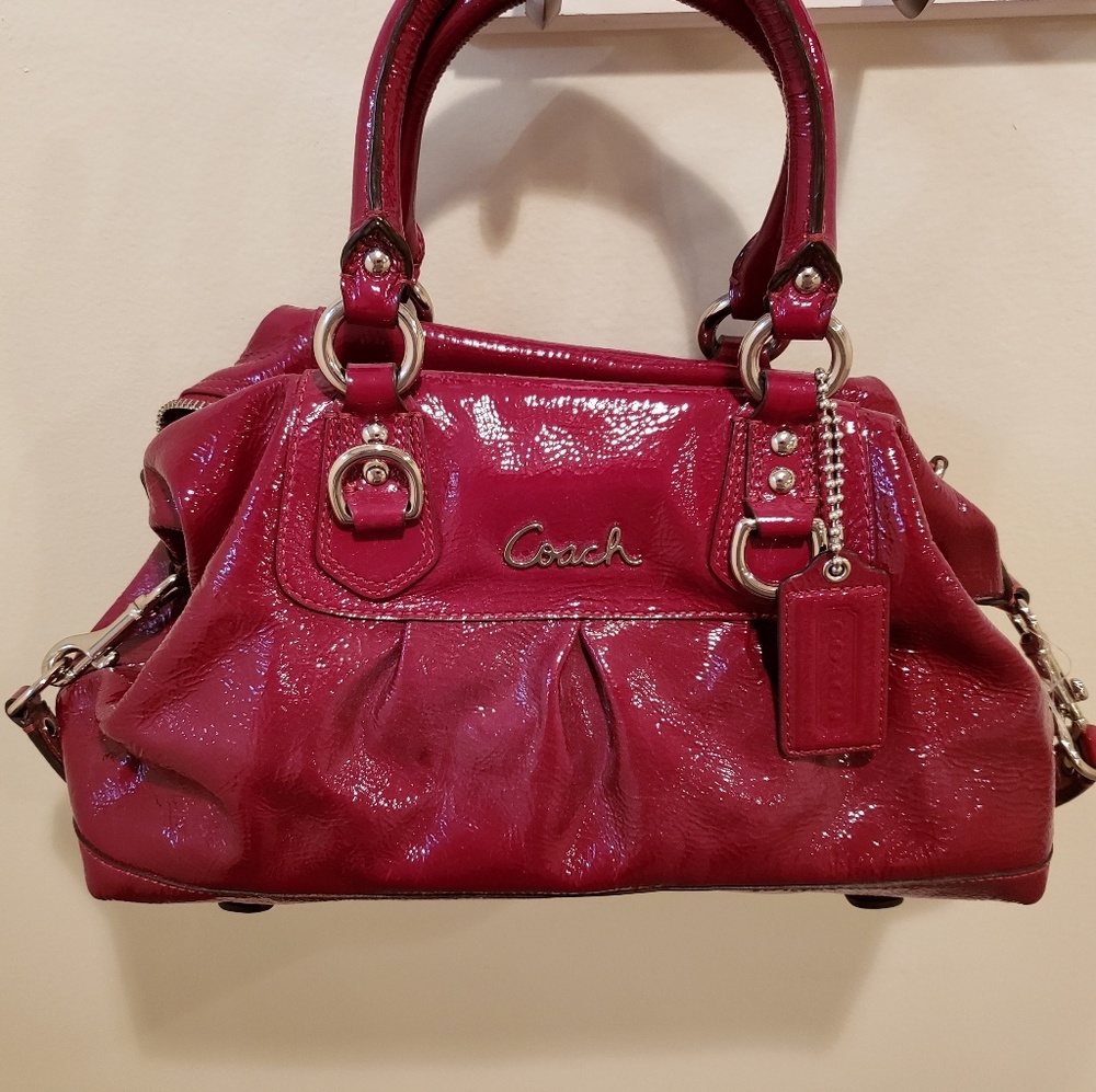 Coach patent leather handbag